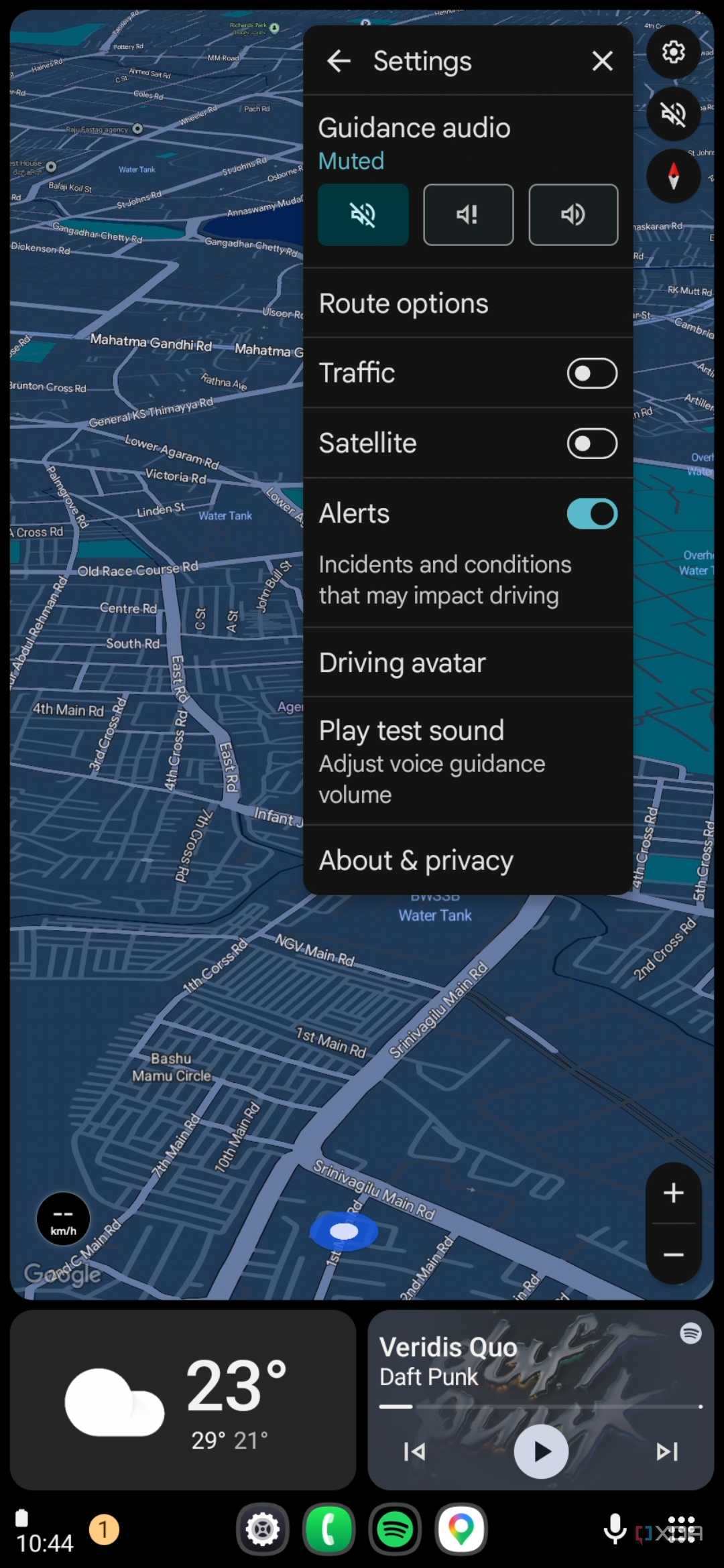 Open Headunit settings