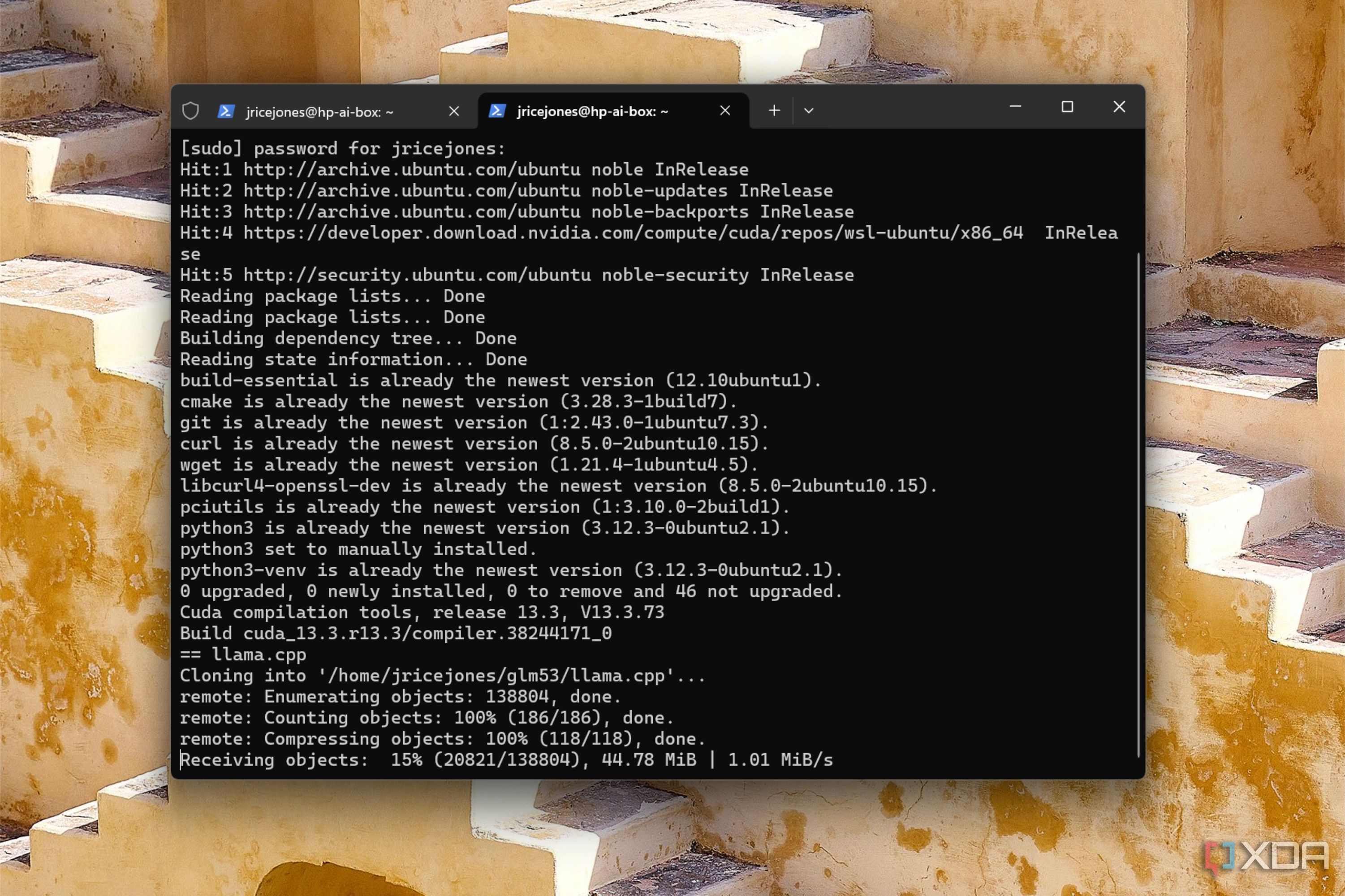 setting up cuda
