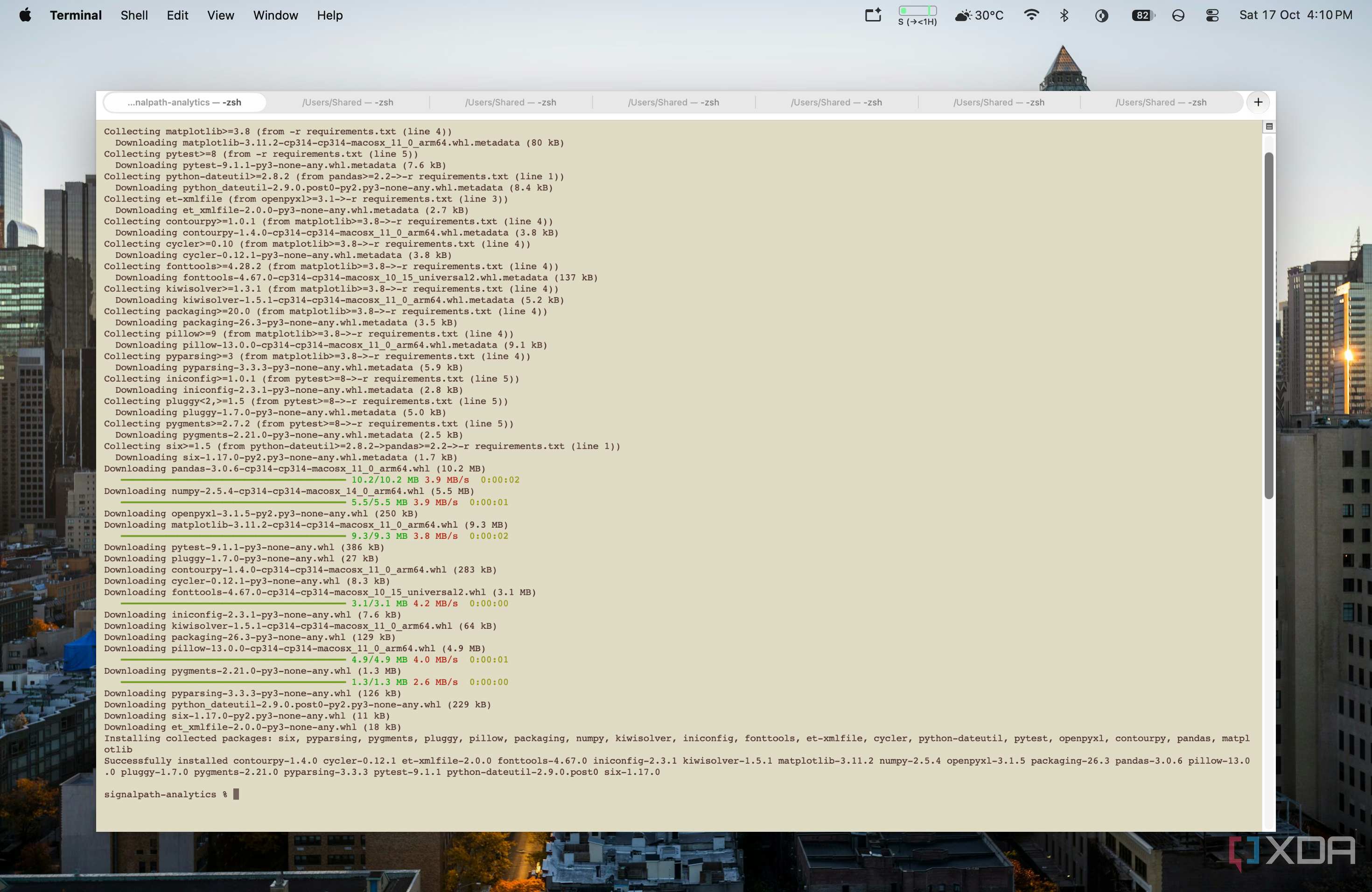 terminal window showing 78766 excel formulas collapsed into 469 unique patterns