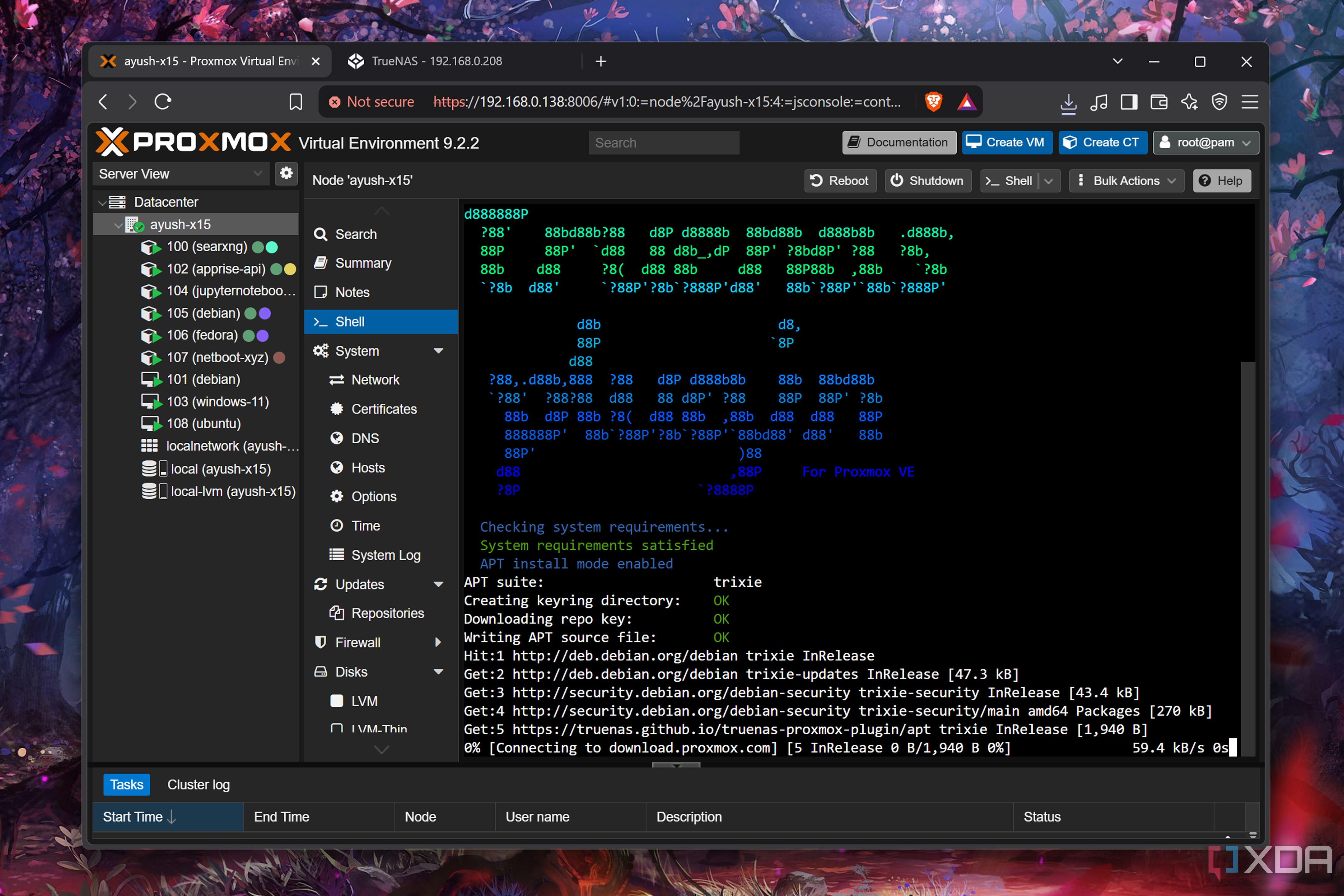 Setting up the TrueNAS-Proxmox plugin