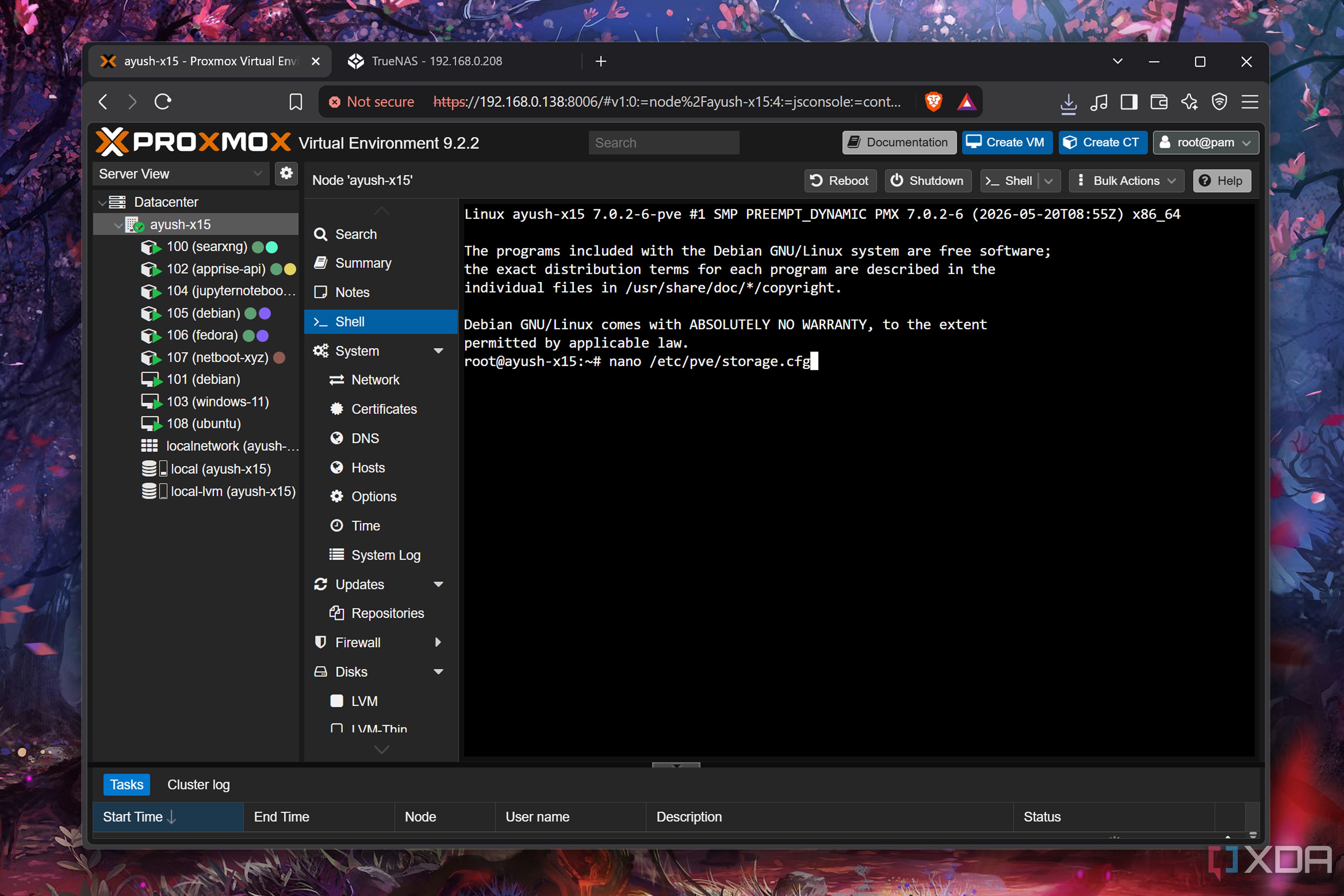 Configuring the TrueNAS-Proxmox plugin