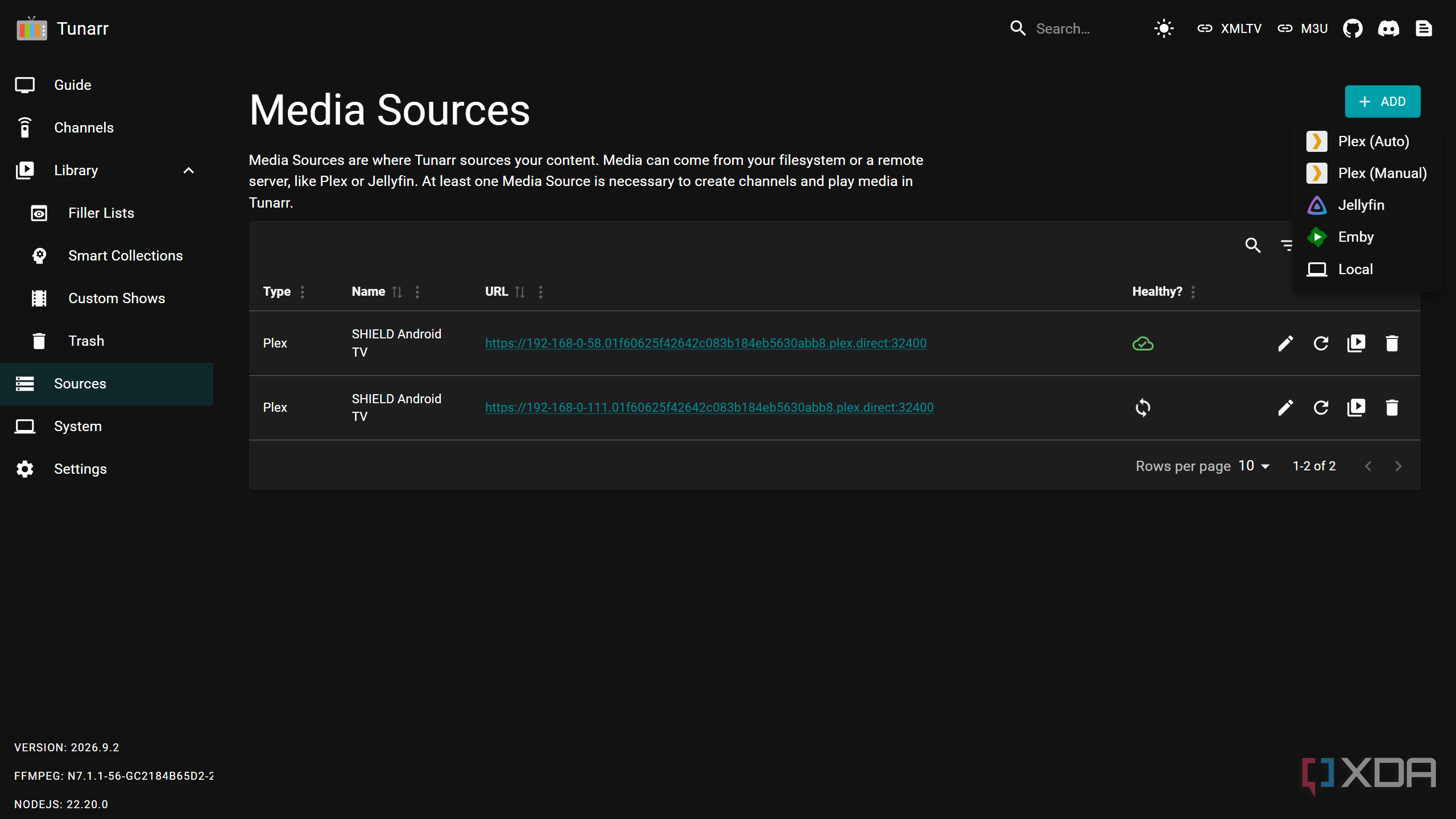 Tunarr Add Jellyfin as Source for Media