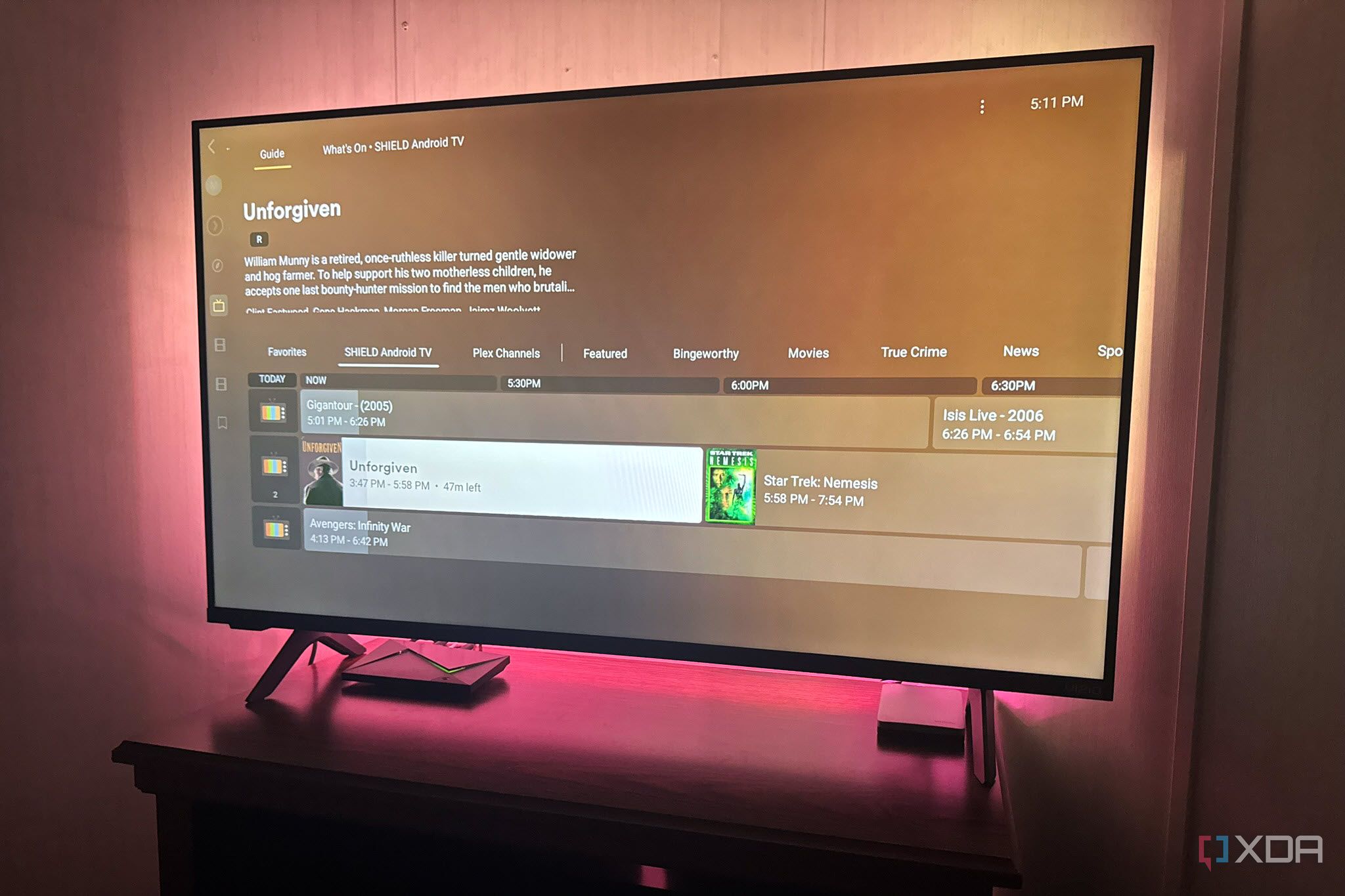 Tunarr running Plex Media on Nvidia Shield-1