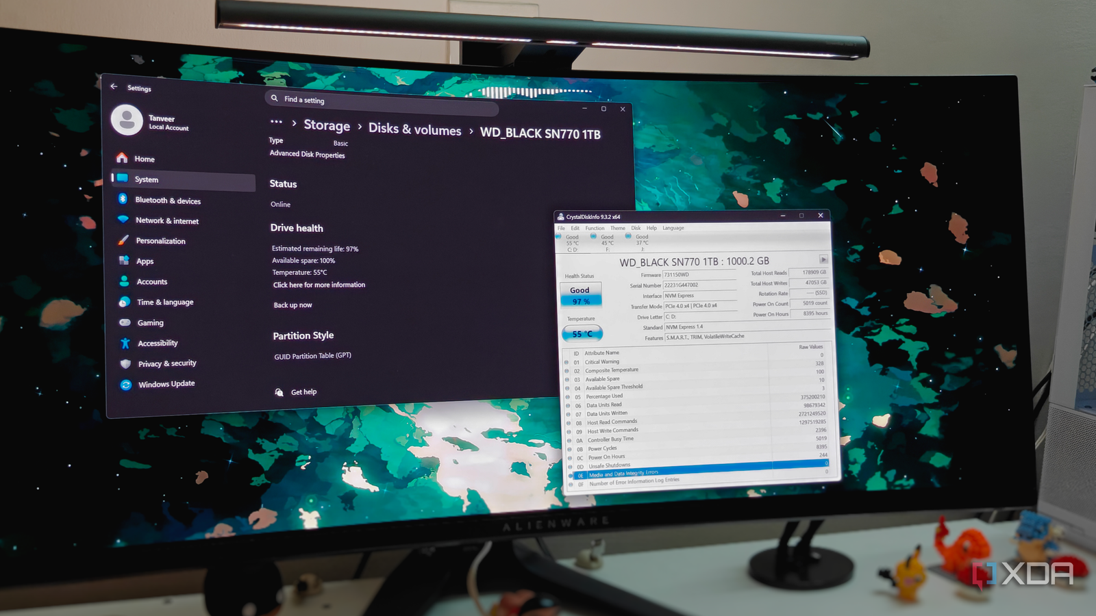 You don't need CrystalDiskInfo to check your SSD health, as Windows already tells you a lot