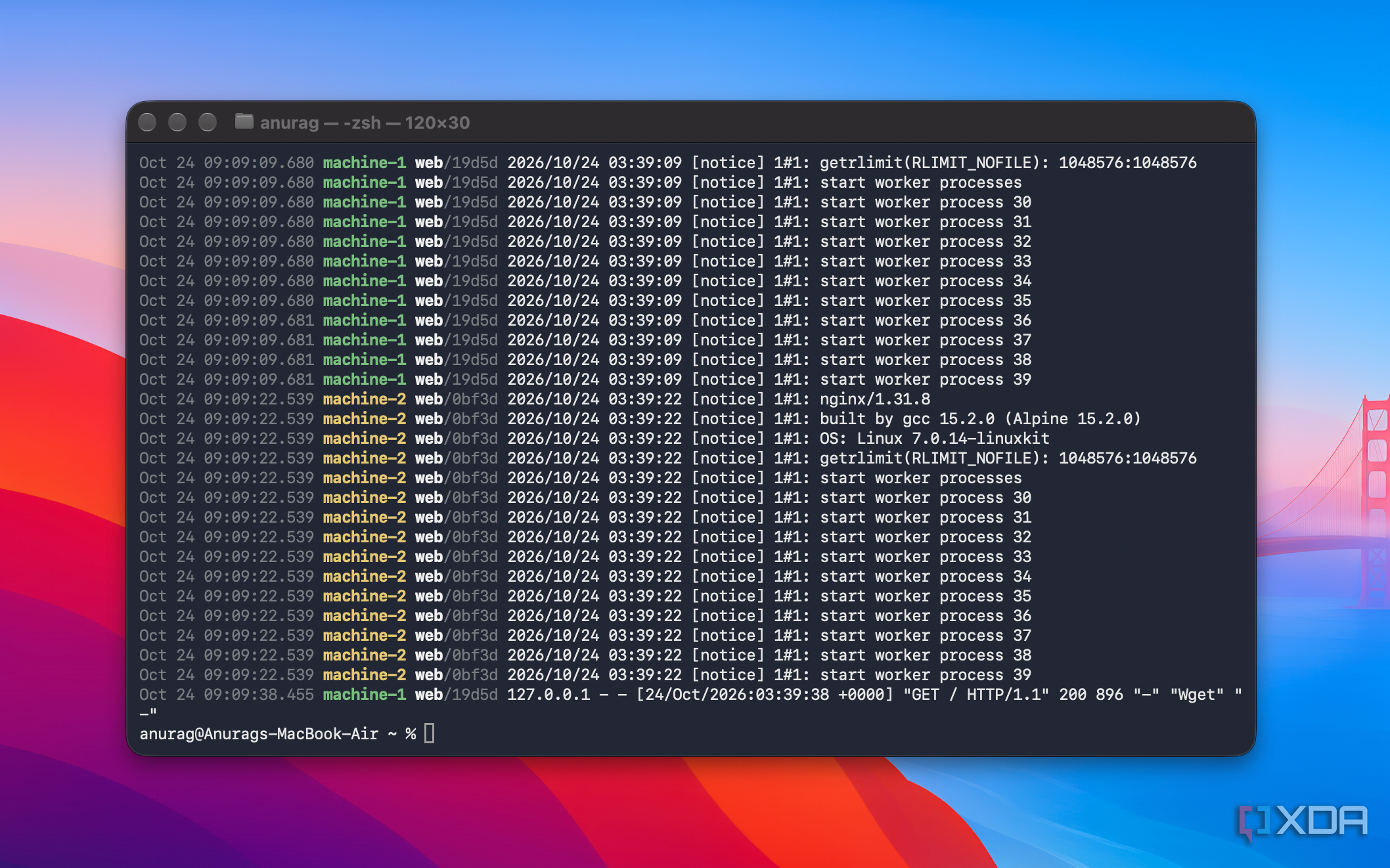 uncloud server logs