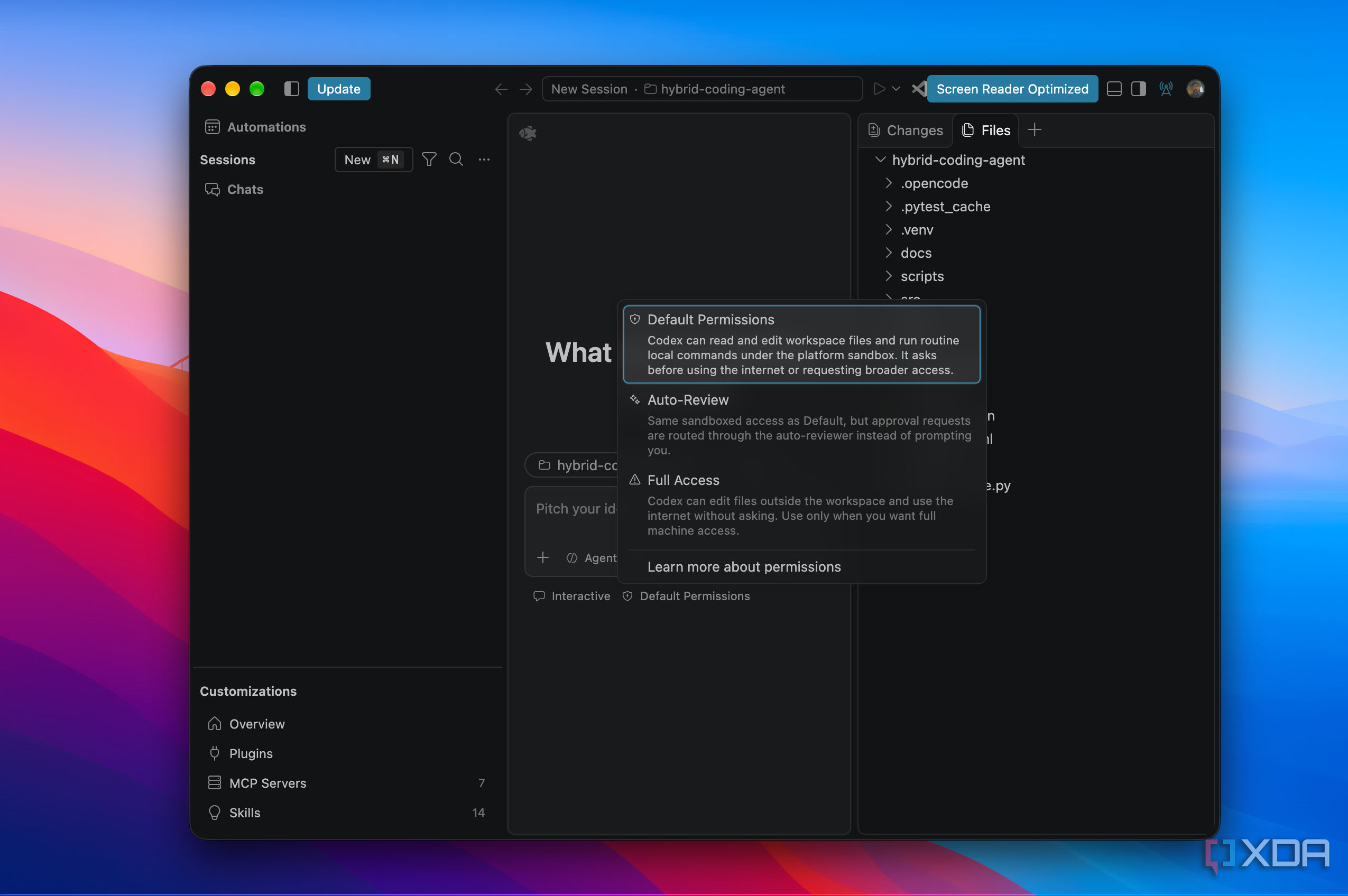 vs code agent config