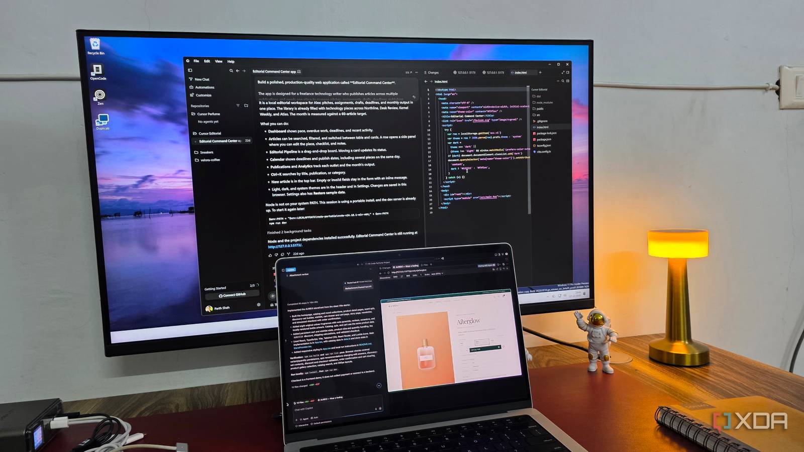 I created the same complex website in VS Code, Cursor, and Google ...