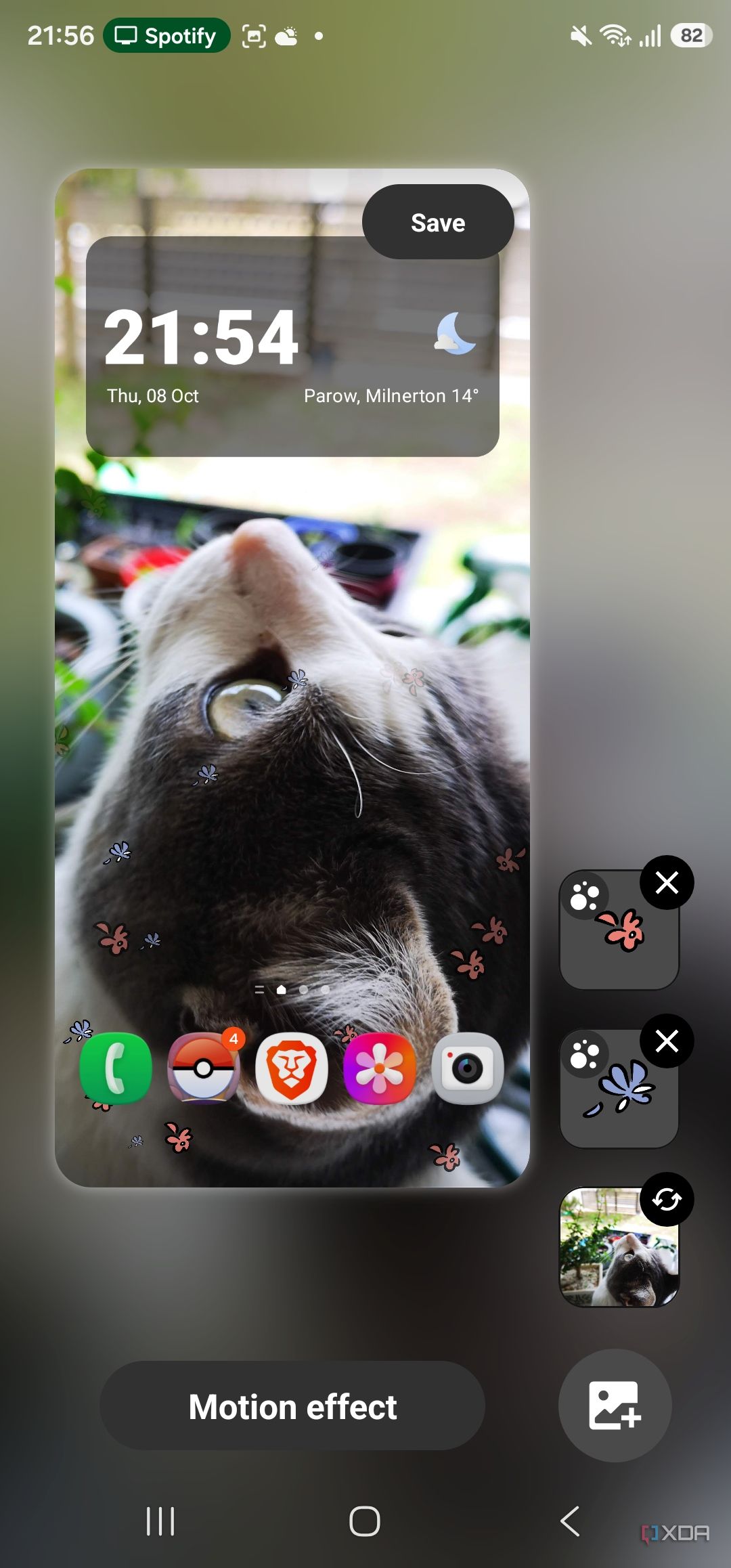 wallpaper with two particle layers in wonderland