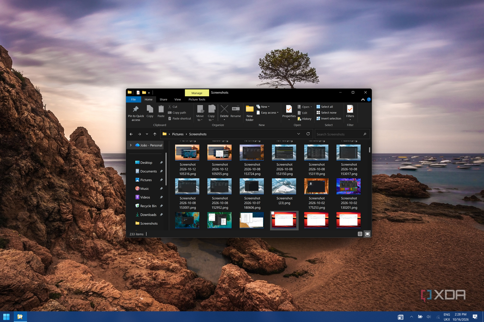 Screenshot of the File Explorer in Windows 11 showing the Ribbon UI from Windows 10