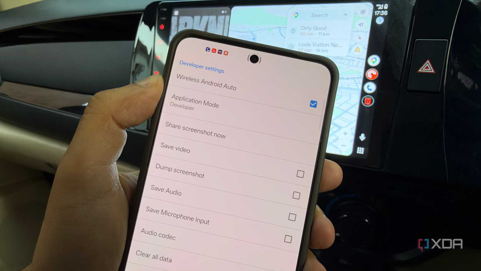 настройки разработчика в Android Auto — иллюстрация 2 к материалу